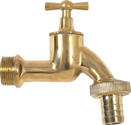 Brass drain tap, complete, size3/4